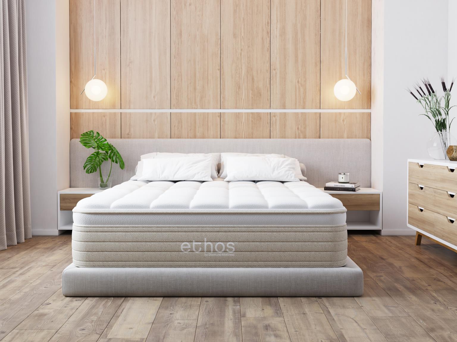 Diamond Mattress Ethos 14.5" Natural & Sustainable Hybrid Mattress