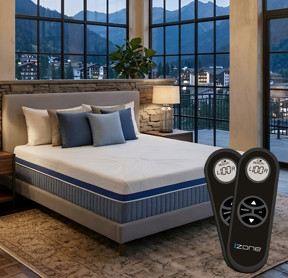 iZone 12" Adjustable Smart Mattress with Custom Comfort Control