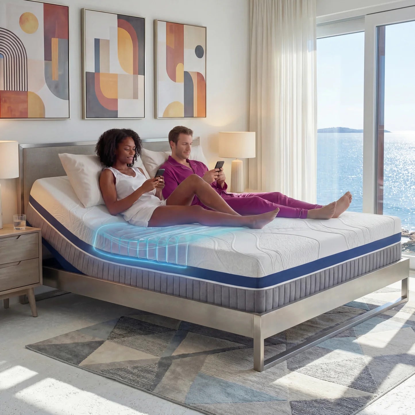 iZone 12" Adjustable Smart Mattress with Custom Comfort Control