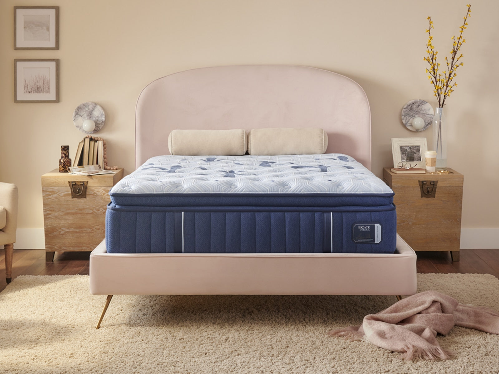 Stearns & Foster Estate 15" Firm Euro Pillow Top Luxury Mattress