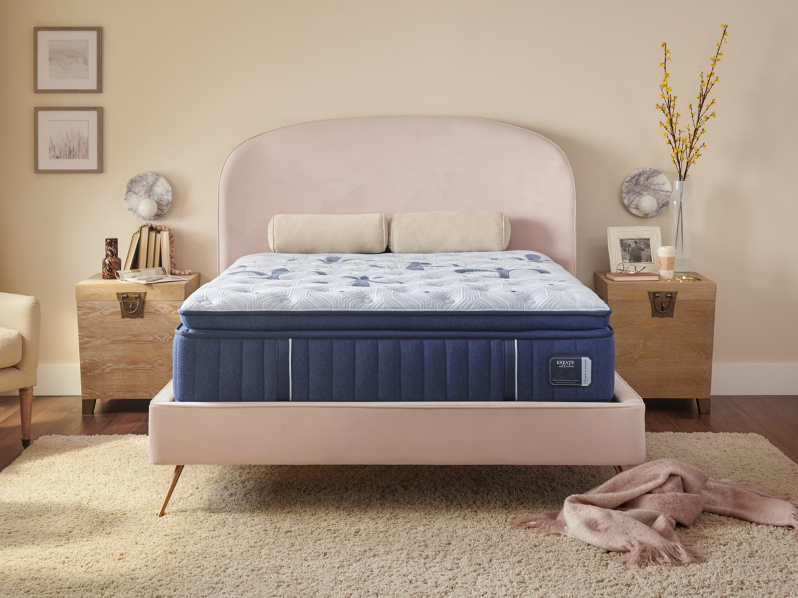 Stearns & Foster Estate 15" Plush Euro Pillow Top Mattress