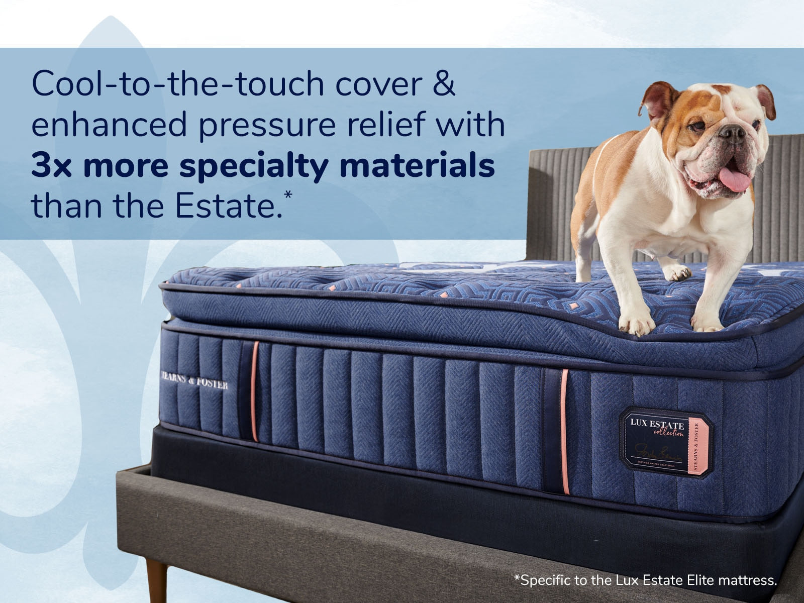 Stearns & Foster Lux Estate 16" Medium Euro Pillow Top Mattress