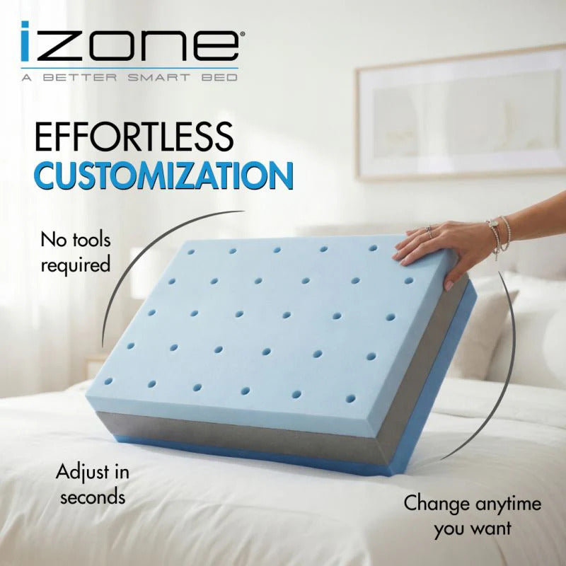 iZone 12" Adjustable Smart Mattress with Custom Comfort Control